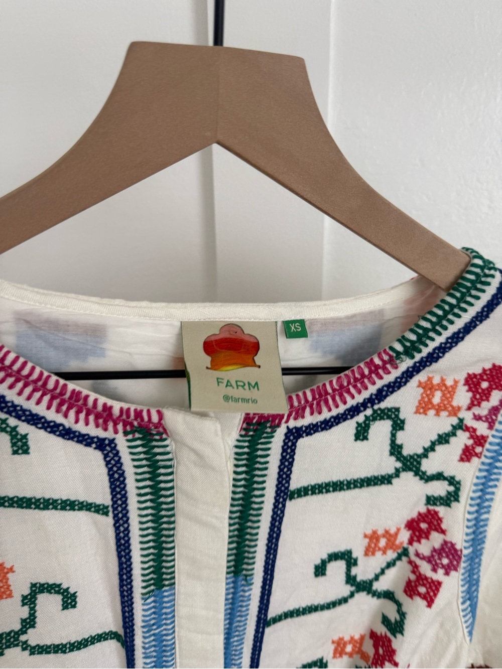 Farm Rio Jimena Embroidered Mini Dress - Picture 4 of 5